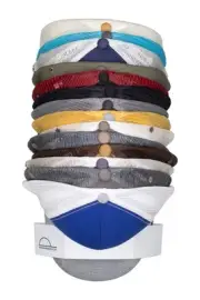 The ORIGINAL DomeDock! American, patented, Wall Mount Rack 20 Ball Cap Storag...