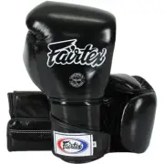 Fairtex Angular Black Full Wrist Closure Sparring Gloves