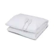 Goldair Platinum Electric Blanket For King Size Bed Antibacterial Cotton White