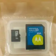 Motorola micro 64 MB and micro SD Adapter
