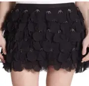 22. NWT Alice & Olivia Codi beaded petal chiffon skirt 8 $595