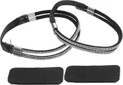 [Ipetboom] 1Pair Adjustable Elastic High Heel Straps Slip Shoe Straps for Women Comfortable Ankle Straps for High Heels with Rhinestones