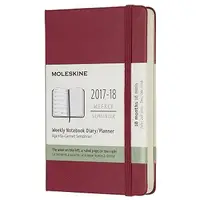 在飛比找樂天市場購物網優惠-2018 Moleskine 18M週誌/酒紅(口袋型)