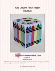 Crayons Tissue Topper-Plastic Canvas Pattern or Kit