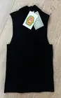 Iris Apfel x H&M - NWT Rib-knit Turtleneck Top (Black, XS)