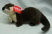 Wild Republic CUTE VERY SOFT BROWN OTTER 11" Plush STUFFED ANIMAL Toy NEW