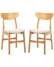 Safavieh Set of 2 Lucca Retro Dining Chairs
