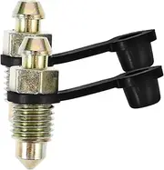2pcs Motorcycle Brake Bleeder Screws with Caps for Disc Brake Systems Effortless Installation Compatible with Car and Motorcycle Maintenance