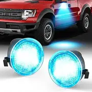 NEIFILES LED Side Mirror Puddle Lights Compatible with Ford Edge 2007+,F-150 2007-2014,Taurus 2008-2016,Flex 2009+LED Under Mirror Puddle Lamp Blue Light