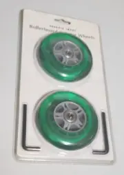 Sharper Image Rollerboard Scooter Wheels Green w/ 2 Allen Wrenches GT902-GRN NEW