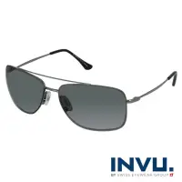 在飛比找momo購物網優惠-【INVU】瑞士完美視覺小臉偏光太陽眼鏡(槍色 P1010B