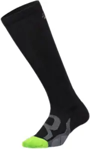 2XU Unisex Comp Socks for Recovery Size Name:Medium Colour Name:Black/Grey