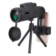 80x100 Magnification HD BAK4 Roof Prism 3500M/20000M Portable Monocular Telescope+Tripod+Phone Clip