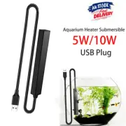 Aquarium Heater Submersible Turtle Tank Heating Rod USB Powered Fish Tank Heater