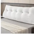 Elegant Queen Size Wedge Backrest Pillow – Removable Cover for Bed & Sofa