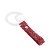 Car Accs JDM Moon Shape TSURIKAWA White Ring Red Clouds Nylon Handle Strap X1