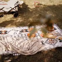 在飛比找蝦皮商城精選優惠-LIFE-戶外露營地毯沙發毯 針織蓋毯 沙發巾 野餐布 露營