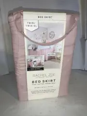 Rachel Zoe Bed Skirt Lofted Bedroom Dorm Bed Twin / XL Pink Soft Elegant Bedding