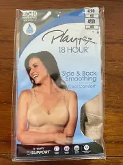 New Playtex Beige 4049 Bra Side & Back Smoothing 38B 38D 38DD 42DD