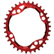 absoluteBLACK Oval 1x 104 BCD MTB Chainring. Red