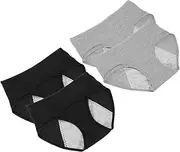 [TOGEVAL] Leakproof Period Hipster Underwear High Waisted Menstrual Panties for Heavy Flow Comfortable and Breathable Women Briefs for Reliable Protection During Menstruation