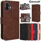 For Nothing CMF Phone 2 Pro 1 2A Leather Card Holder Wallet Stand Case Cover