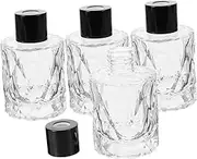 iplusmile 4Pcs Glass Aromatherapy Bottles Elegant Perfume Diffuser Containers for Home Decor Refillable Aroma Bottle for Essential Oils and Fragrance Diffusers
