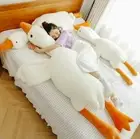 Giant 160cm White Goose Pillow Plush Toys Big Goose Duck Soft Sleeping Dolls