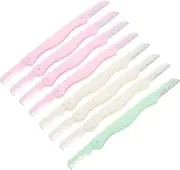 MERRYHAPY 8Pcs Handheld Eyebrow Razors with Comb Face Razors for Men and Women Practical Eyebrow Trimmers for Precise Grooming and Shaping