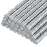30pcs Mini Hot Glue Gun Sticks 4" x 0.43" for Glue Gun, Glitter Silver