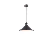 Ambrose 1-Light Modern Metal Shade Pendant Lamp Light Pewter
