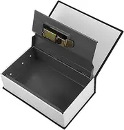 JECOMPRIS Book Safe with Combination Lock Hidden Secret Storage for Money Jewelry Passports Metal Lockbox Portable and Discreet Design for Home Security and Travel