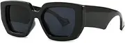 [HCHES] Vintage Fashion Square Sunglasses Men Women Famous Luxury Design Big Frame Optical Sun Glasses For Female UV400