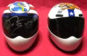 Signed Don the Snake Prudhomme AND Tom the Mongoose McEwen NHRA Mini Helmet Set