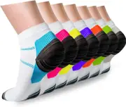 Compression Socks Plantar Fasciitis for Women Men - 8-15 mmHg Best for Athletic,Support,Flight Travel,Nurses,Hiking style2055