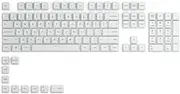 Glorious GPBT Dye Sublimated Keycaps (Arctic White) - Thick PBT 114 Keycap Set for Full Size, TKL, Compact, 75% Mechanical Keyboards