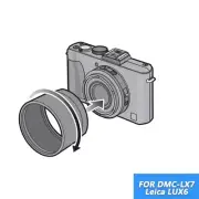 Metal Lens Filter Adapter for Panasonic DMC-LX7, Leica D-Lux 6 to 52mm