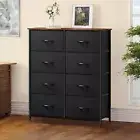 TAUS Dresser 8-Drawer Fabric Chest Cabinet Bedroom Storage Organizer Shelf