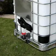 1000 Liter Ibc Water Tank With S60x6 Adapter Valve And 3/4- (faucet Only)[alj]