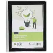 J.Burrows Recycled Presentation Display Book A4 Black