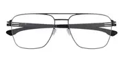 Ic! Berlin IC5101 Sandro K. Black Men's Glasses Black Size 59 - Private Health Rebate - Blue Light Block Available