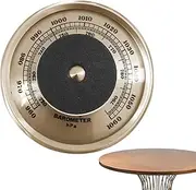 Barometers for The Home, Traditional Barometer with Temperature and Humidity - 70mm Indoor Thermometer for Home, Humidity Meter for More Accurate Weather Forecasts Dudok