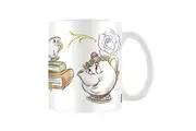Beauty And The Beast Enchanted Chip Mug (White/Lilac) (One Size)