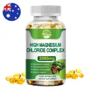 Magnesium Citrate 2000mg Capsules Super Strong Effective Vegan Capsules 120pcs