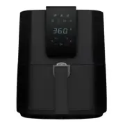5.5 Qt. Black Digital Air Fryer with Slide Out Pan/Detachable Basket