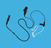 Clear Transmit Transparent Tube 2-Wire Earpiece PTT for Motorola DEP550 DP2600