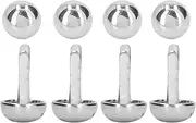 200 Pcs High Gloss Decorative Metal Tacks Trim Round Polished Punk Upholstery Tacks for Clothing Shoes (SP10-002)