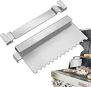 Nixiara Grease Block Grate, Griddle Grease Door - 2x Stainless Steel Grease Trap Door | Grill Barbecue Tool Rack BBQ Cooking Utensils for a Flat Grill and
