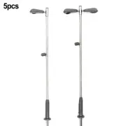 5pcs LED Railway Train Platform Lights Lamp OO HO Scale Yard Lights Model Lamp