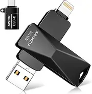 Photo Stick Memory Stick 512GB, Phone Flash Drive USB C Memory Stick External Storage Thumb Drive Compatible with iPhone, iPad,Android, PC and More Devices-Black